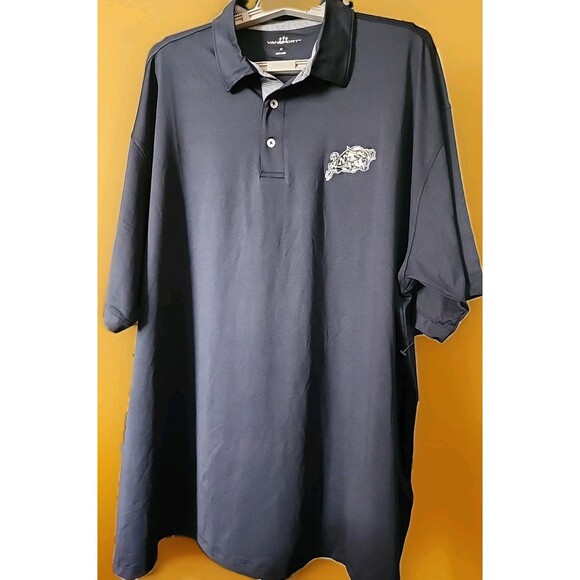 Vansport Men's Navy Midshipmen Bill The Goat Polo 2XL Embroidered New D25 Polo - Picture 1 of 4